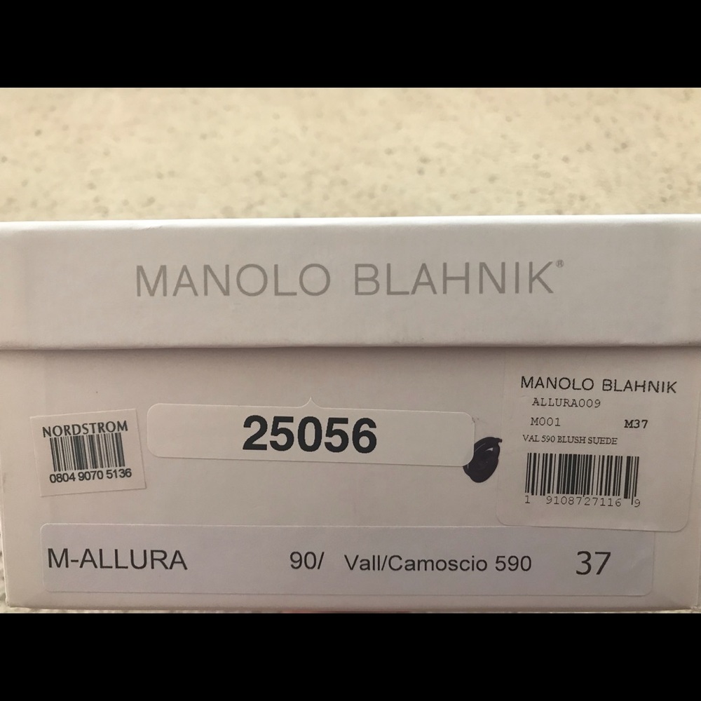 ⛔️SOLD⛔️  NWT Manolo Blahnik Allura Blush Suede - Picture 4 of 4